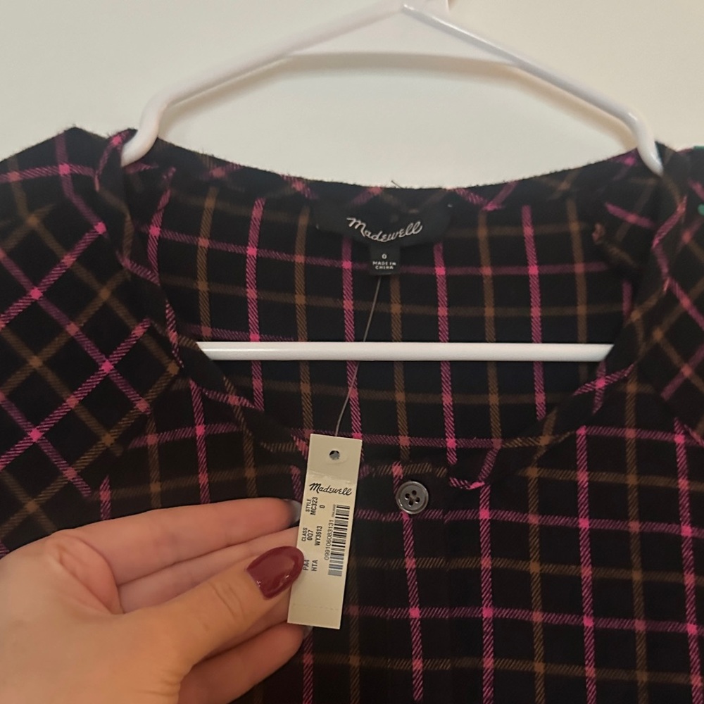 Madewell flannel plaid dress - Picture 4 of 5